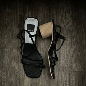 Dolce Vita Black Strappy Heels